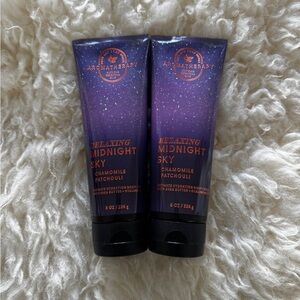 New BBW Relaxing Midnight Sky Chamomile Patchouli Ultimate Hydration Body Creams